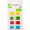 Plastové samolepicí záložky Q-Connect - 12,5 x 43 mm, 4 barvy