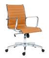 Kancelářské křeslo Kase Ribbed Low - oranžové