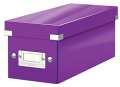 Krabice na CD Click & Store Leitz WOW - A4, purpurová