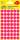 Kulaté etikety Avery Zweckform - červené, průměr 12 mm, 270 ks