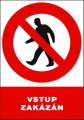 Tabulka - Vstup zakázán!