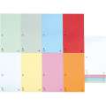 Papírové rozlišovače Donau - 1/3 A4, 235x105 mm, 100 ks, mix barev
