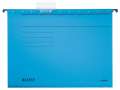 Závěsné desky Leitz Alpha bez bočnic - modré, 25 ks