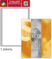 Univerzální etikety S&K Label - mix barev, 210 x 297 mm, 100 ks