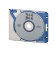 Plastový obal na CD/DVD Durable QuickFlip - s klipem, transparentní/modrá