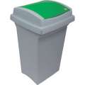 Odpadkový koš na tříděný odpad - zelený, 50 l