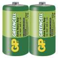 Zinková baterie GP Greencell - D, R20, 1,5V, 2 ks