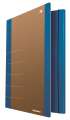 Pap.desky 3 chlopněmi a gumičkou Donau Life - A4, neonové, modré