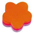 bločky Post-it Super Sticky s výsekem květiny - 76x76 mm, neonový