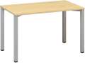 Psací stůl Alfa 200 - 120 x 70 cm, dub Vicenza/stříbrný
