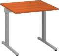 Psací stůl Alfa 305 - 80 cm, třešeň/sříbrný