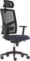 Kancelářská židle Game - synchro, černá/modrá