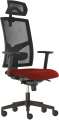 Kancelářská židle Game - synchro, černá/červená