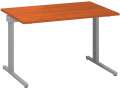 Psací stůl Alfa 305 - 120 cm, třešeň/stříbrný