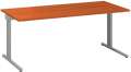 Psací stůl Alfa 305 - 180 cm, třešeň/stříbrný