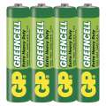 Zinková baterie GP Greencell - AAA, LR03, 1,5V, 4 ks