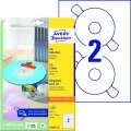 Etikety na CD Avery Zweckform - bílé, průměr 117 mm, 50 ks