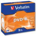 DVD-R Verbatim - standard box, 5 ks