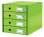 Zásuvkový box Leitz Click&Store WOW - 4 zásuvky, zelená