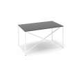 Psací stůl Lenza ProX - 138 x 80 cm, černý Grafit/bílý