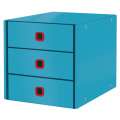 Zásuvkový box Leitz Click&Store Cosy - 3 zásuvky, klidná modrá