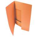 Papírové desky s chlopněmi HIT Office - A4, oranžové, 50 ks