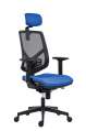 Kancelářská židle Skill - synchronní, modrá