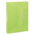 Box na spisy s gumičkou Esselte Vivida - A4, zelený, 4,7 cm