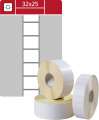 Etikety na kotoučku S&K Label - termotransferové, bílé, 32 x 25 mm, 4 000 ks