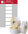 Etikety na kotoučku S&K Label - termotransferové, bílé, 50 x 25 mm, 3 000 ks
