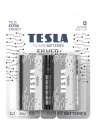 Alkalické baterie Tesla SILVER+ - 1,5V, LR20, typ D, 2 ks