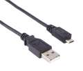 Propojovací kabel Premiumcord - USB 2.0, mini A-B , 5 m, černý