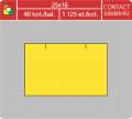 Cenové etikety CONTACT - 25x16, 1125 ks, žluté