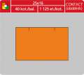Cenové etikety CONTACT - 25x16, 1125 ks, oranžové