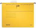 Závěsné desky s rychlovazačem Leitz Alpha - žluté, 25 ks