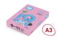 Barevný papír IQ Color A3 - PI25, růžový, 160 g/m2, 250 listů