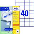 Univerzální etikety Avery Zweckform - bílé, 52,5 x 29,7 mm, 4 000 ks