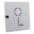 Skříňka na klíče KEY COLLECT pro 10 klíčů - na magnet, stříbrná