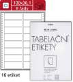Tabelační etikety S&K Label - dvouřadé, 100 x 36,1mm, 400 ks