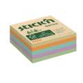 Bloček v kostce Stick'n by Hopax FSC - 51 x 51 mm, 240 lístků, pastelový
