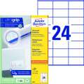 Univerzální etikety Avery Zweckform - bílé, 70 x 36 mm, 2 400 ks
