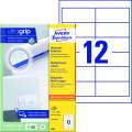 Univerzální etikety Avery Zweckform - bílé, 97 x 42,3 mm, 1 200 ks