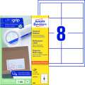 Univerzální etikety Avery Zweckform - bílé, 97 x 67,7 mm, 800 ks