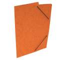 Prešpánové desky s gumičkou bez chlopní HIT Office - A4, oranžové, 20 ks