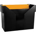 Box na závěsné desky Donau - plastový, černý, obsahuje 5 ks desek