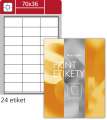 Snímatelné etikety S&K Label - bílé, 70 x 36 mm, 2 400 ks