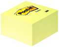 Samolepící bločky Post-it v kostce - žlutá