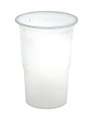 Jednorázové kelímky - plastové, čiré, 500 ml, 50 ks