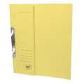 Závěsné papírové rychlovazače HIT Office - A4, půlená přední strana, žluté, 50 ks