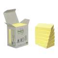 Bločky recyklované Post-it 38x51 mm, žluté, 6 ks